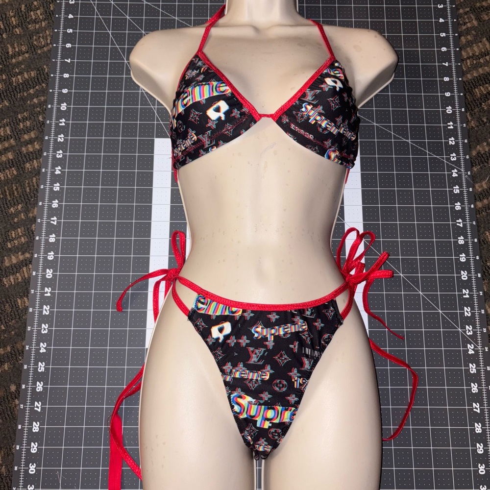 Women's Black and Red Dancewear